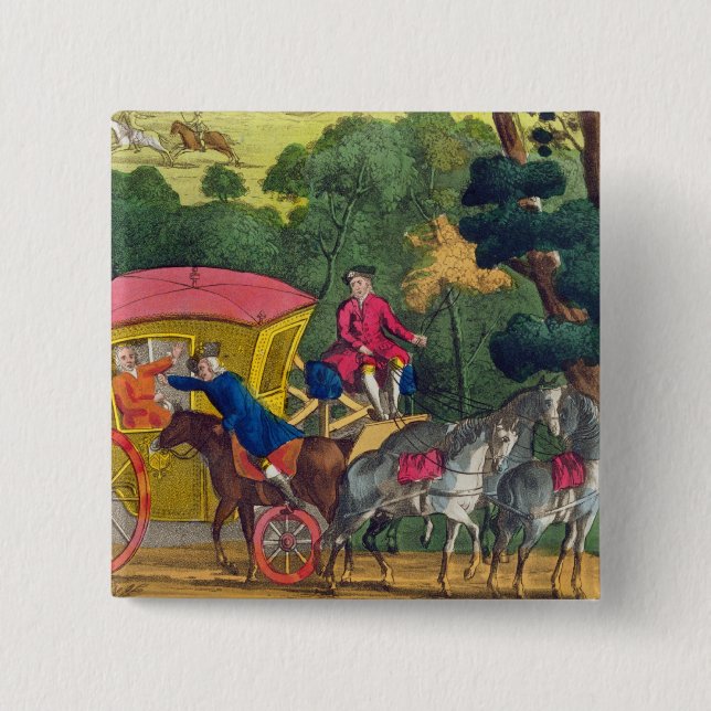 Colonel Jack robbing Mary Smith in Maidenhead Thic Button (Front)