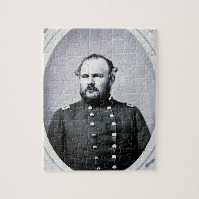 Colonel John M. Chivington (b/w photo) Jigsaw Puzzle (Vertical)