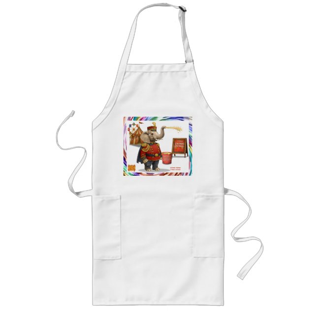 Colonel Klinger, custard slinger Long Apron (Front)