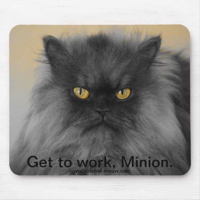 Colonel Meow Mouse Pad (Front)