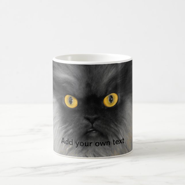 Colonel Meow Yellow Eyes Coffee Mug (Center)
