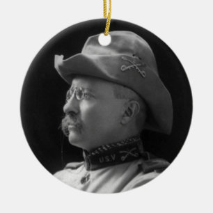Colonel Theodore Roosevelt from 1898 Ceramic Ornament