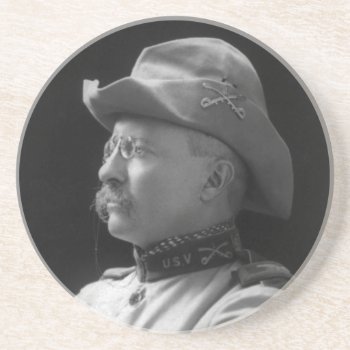 Colonel Theodore Roosevelt From 1898 Coaster by allphotos at Zazzle