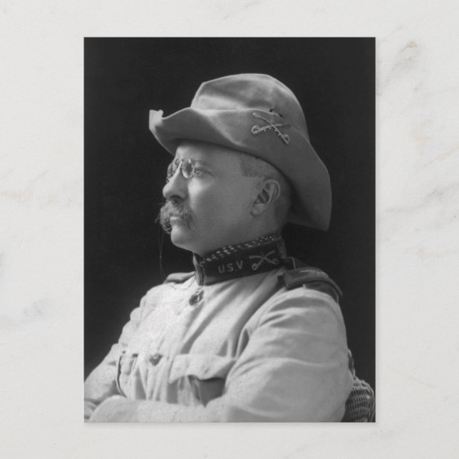 Colonel Theodore Roosevelt from 1898 Postcard (Front)