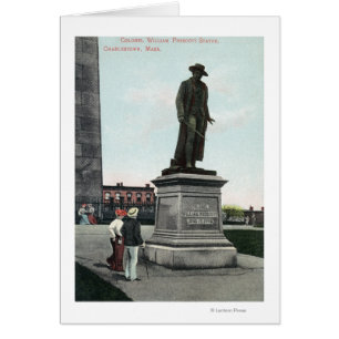 Colonel William Prescott Statue Scene Cards