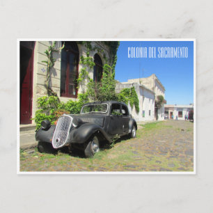 colonia car postcard