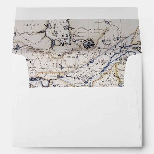 COLONIAL AMERICA: MAP, c1770 Envelope (Back (Bottom))