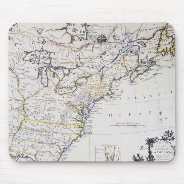 COLONIAL AMERICA: MAP, c1770 Mouse Pad (Front)