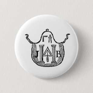 Colonial Apron Pinback Button