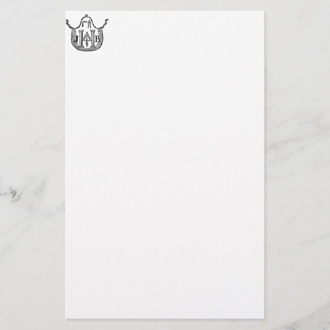 Colonial Apron Stationery (Front)
