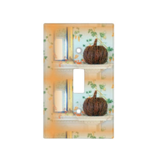 colonial basket pumpkins light switch cover