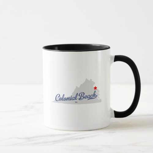 Colonial Beach Virginia VA Shirt Mug