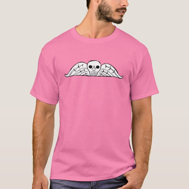 Colonial Boston Gravestone Skull Angel T-Shirt (Front)