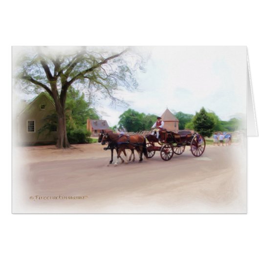 Colonial Carriage Ride Cards (Front Horizontal)