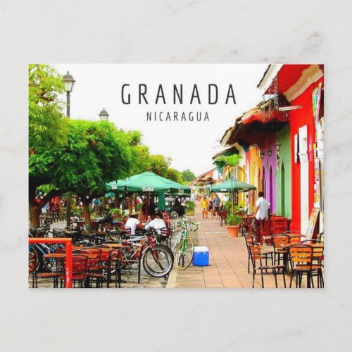 Colonial City of Granada Nicaragua Postcard