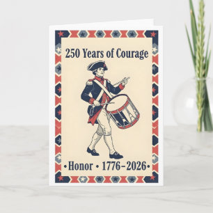  Colonial Drummer USA Courage Honor Legacy Card