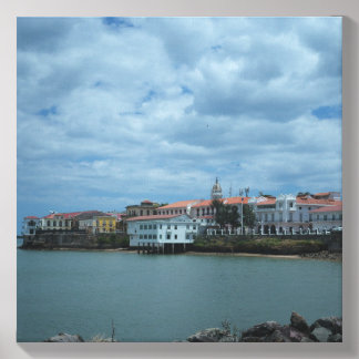 Colonial Era Panama City Canvas Photo Tile