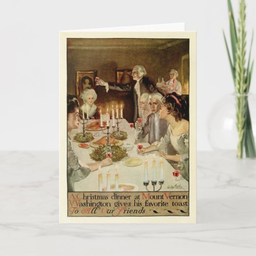 Colonial Holidays by Walter Tittle Holiday Card