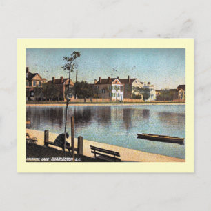 Colonial Lake, Charleston, South Carolina Vintage Postcard