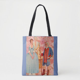 Colonial Paper Doll Tote Bag