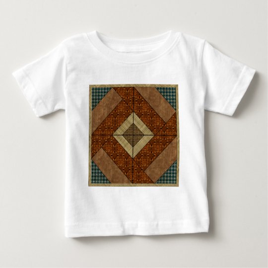 Colonial Pavement in Dark Green & Rust Baby T-Shirt