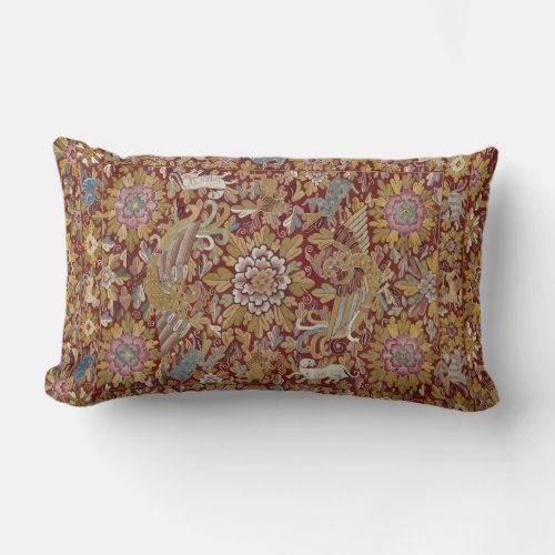 Colonial Peruvian Tapestry Lumbar Pillow
