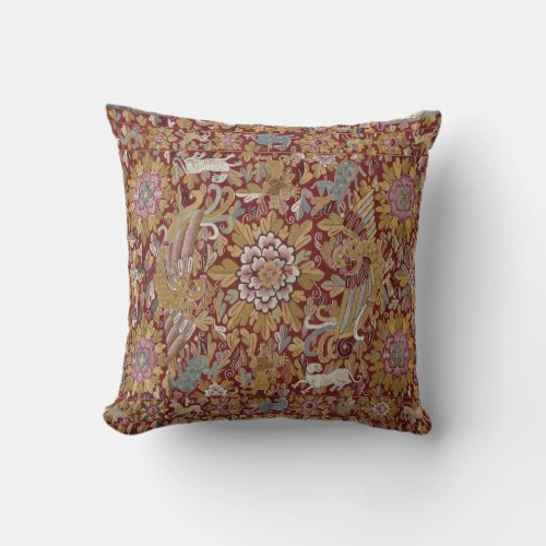 Colonial Peruvian Tapestry Throw Pillow