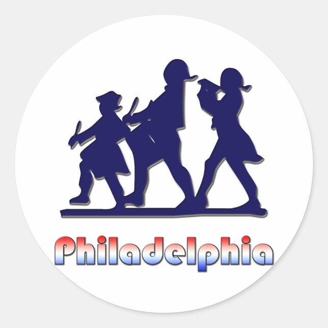 Colonial Philadelphia Classic Round Sticker (Front)