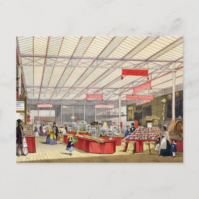 Colonial Produce in the Great Exhibition of 1851, Postcard (Front)
