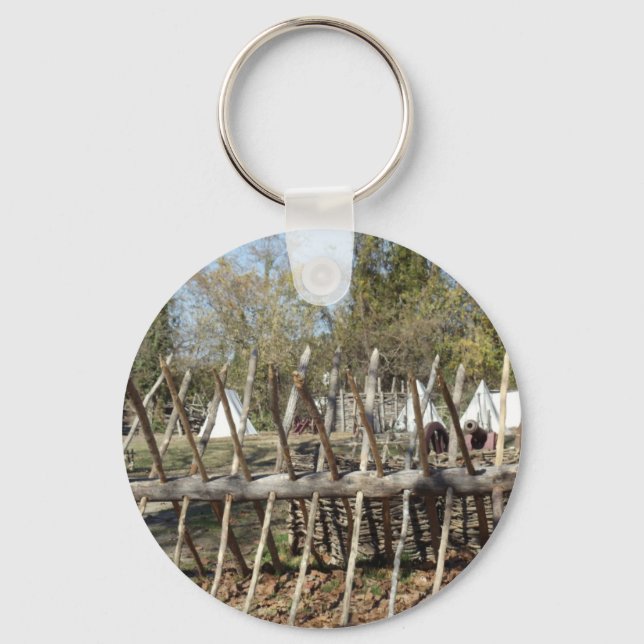 Colonial Williamsburg Campsite Keychain (Front)