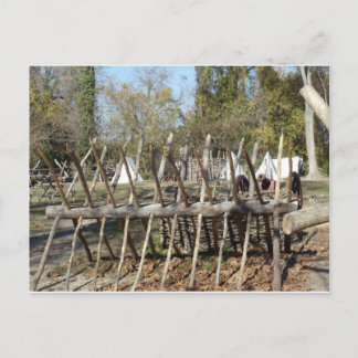 Colonial Williamsburg Campsite Postcard