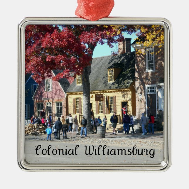 Colonial Williamsburg Metal Ornament (Front)