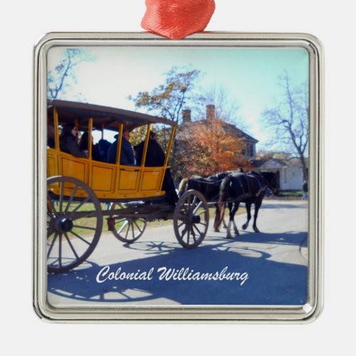 Colonial Williamsburg Metal Ornament