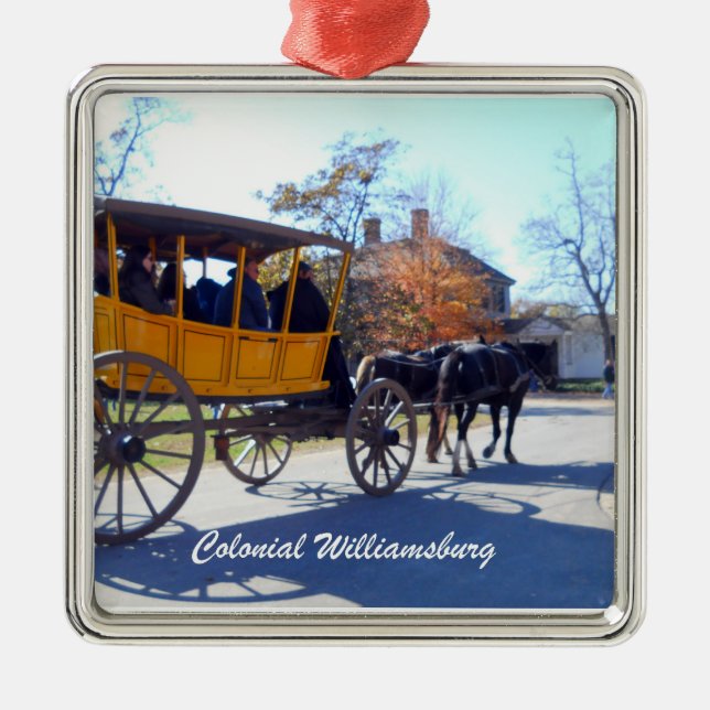 Colonial Williamsburg Metal Ornament (Front)