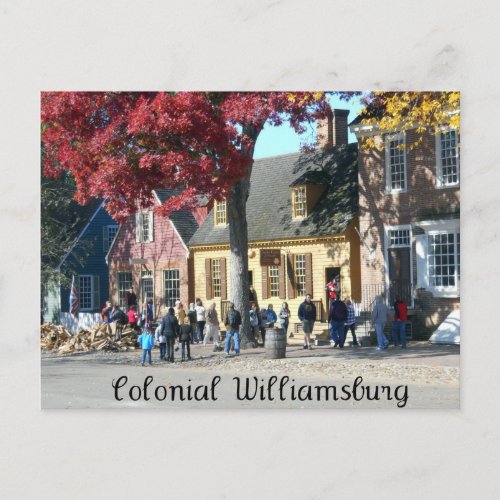 Colonial Williamsburg Postcard