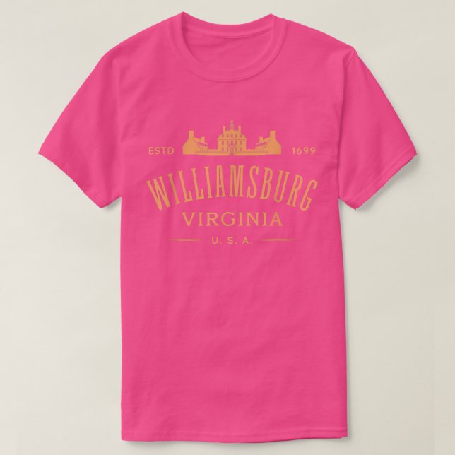 Colonial Williamsburg VA Design Williamsburg Virgi T-Shirt (Design Front)