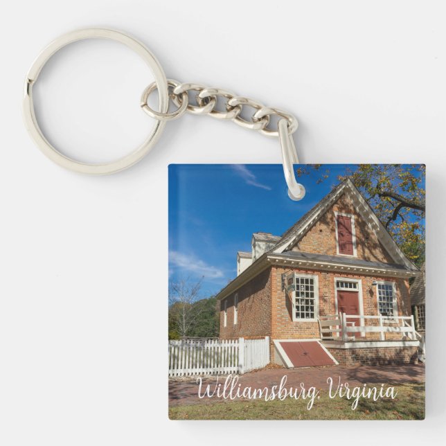 Colonial Williamsburg Virginia Keychain (Front)