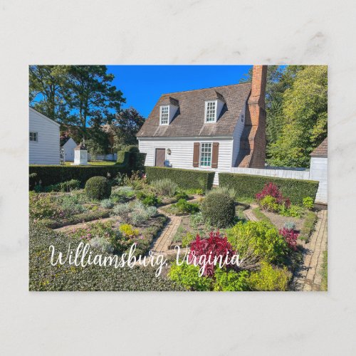 Colonial Williamsburg Virginia Postcard