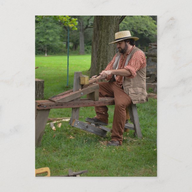 Colonial Woodworking Postcard (Front)