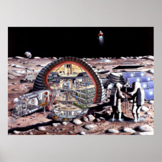 Colonization of the Moon Poster