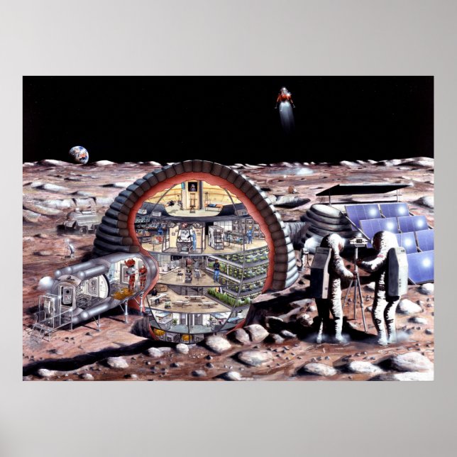 Colonization of the Moon Poster (Front)