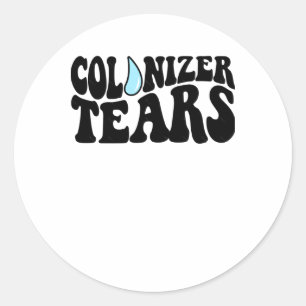 Colonizer Tears Bubble Font Sticker And Merch Stic