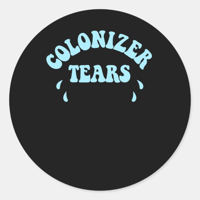 Colonizer Tears Fountain Drink Stickers And Merch  (Front)
