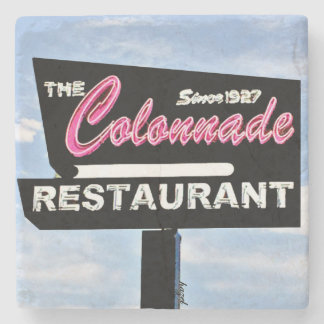 Colonnade, Atlanta, Coasters, Restaurant Stone Coaster