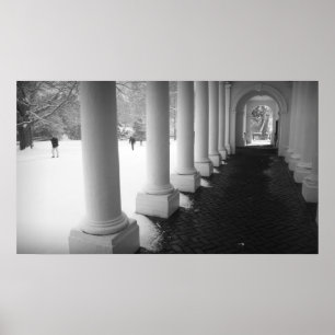 Colonnade in the Snow Poster