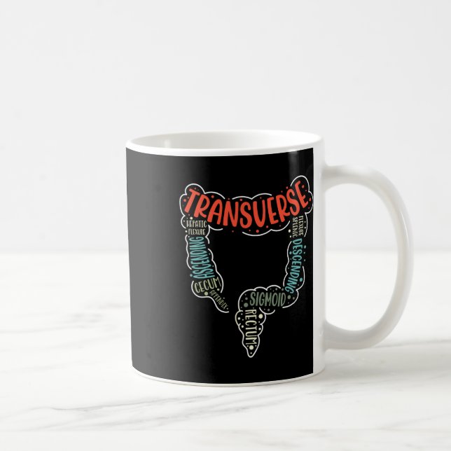 Colonoscopy Gi Funny Endoscopy Nurse Colon Anatomy Coffee Mug (Right)