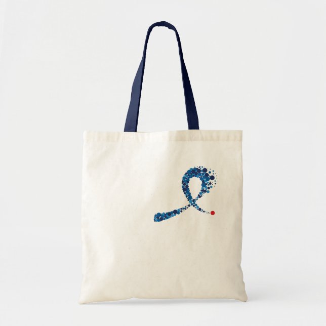 Colonoscopy prep / colon cancer awareness tote (Front)