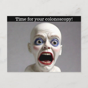 Colonoscopy Time Postcard
