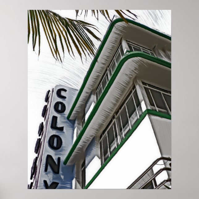 Colony Hotel, Miami, FL Poster (Front)