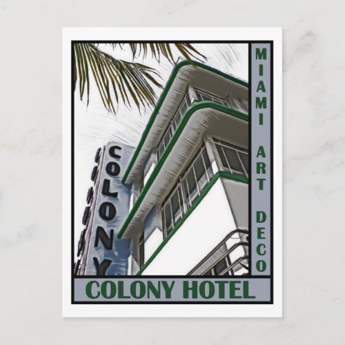 Colony Hotel Postcard